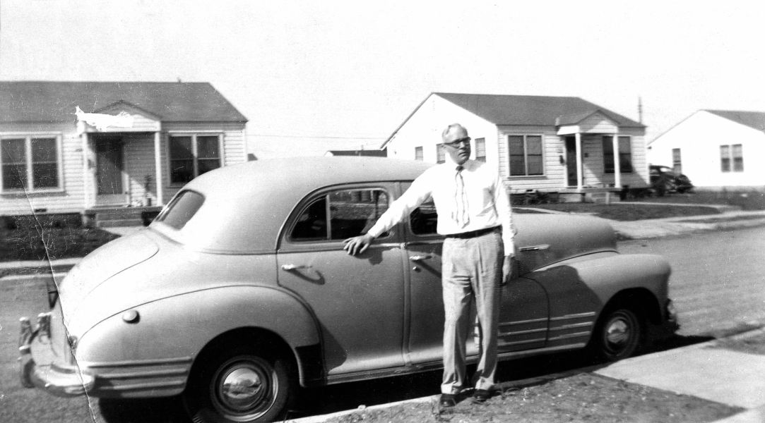 Uncle Rudi at our house on Vera Cruz in Fort Worth, 1949